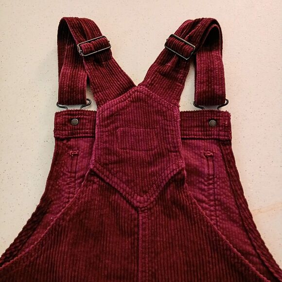 American Eagle Red Corduroy Overall Dress XS - Picture 10 of 10